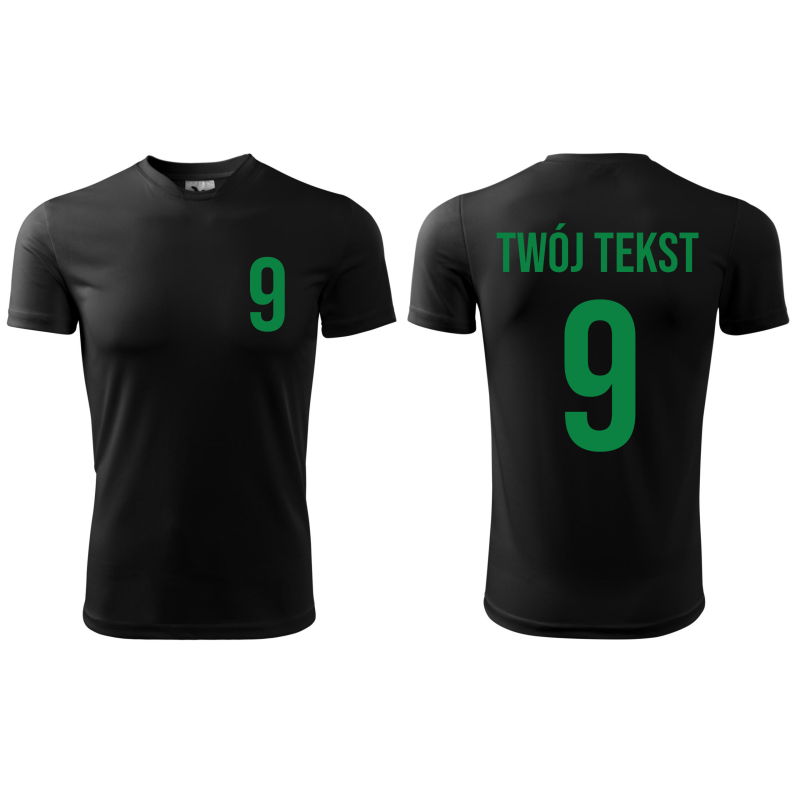 Koszulka piłkarska z nadrukiem - personalizowana - z własnym napisem i numerem